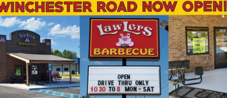Lawlers Barbecue outside