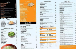 Asian Cafe menu