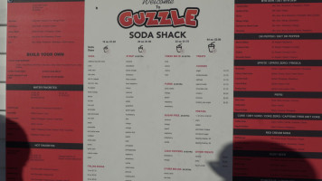 Guzzle Soda Shack menu