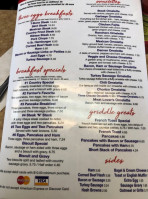 Freds Place menu