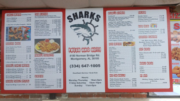 Sharks Fish Chicken menu