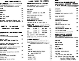 Mcintyre's Deli menu