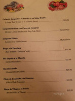 Spanish Sangria menu