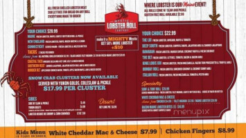 Mystic Lobster Roll menu