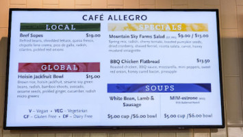 Cafe Allegro inside
