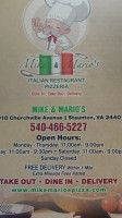 Mike Mario's Italian food