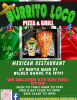 Burrito Loco Wb Pizza And Grill menu