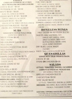 Domers Grill menu