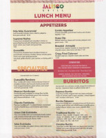 Jalisco Grill menu