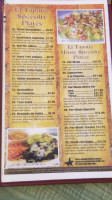 El Tapatio menu
