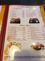 Family Garden menu