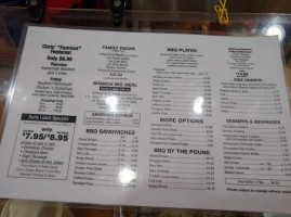 Branch Bbq Catering menu