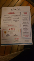 Kings Dining Entertainment menu
