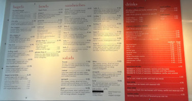 Influx Cafe menu