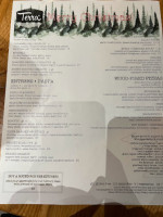 Terra Restaurant menu