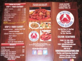 Rj Cajun Fusion Seafood menu