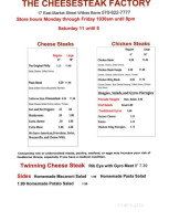 King Of Kings Gyros And The Cheesesteak Factory menu