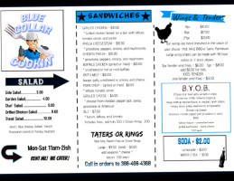 Blue Collar Cookin' Llc menu