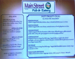 Pop's Pizza Pub menu