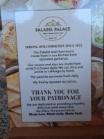 Falafel Palace food