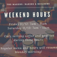 The Makers Bakers Builders food