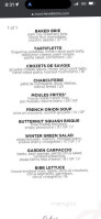 Courchevel Bistro menu