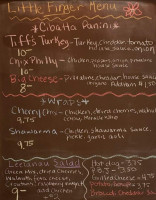 Tiffanys Cafe menu