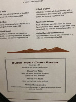 Pine Mountain Lake Country Club menu