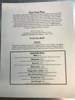 Bettelli's Villa menu