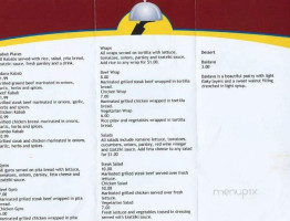 Turkish Kababs menu