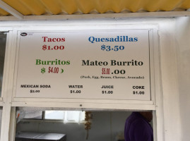Tacos Roxy menu