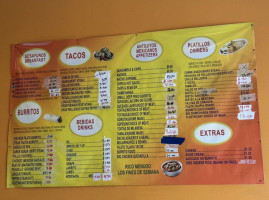 Mr Salsa menu