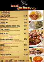 Tacos El Mariachi Loco menu