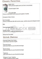 Starbucks Coffee Co menu