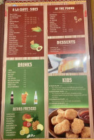 San Miguel Mexican menu