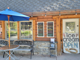 Log Cabin Ice Cream outside