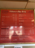 Hillery's Kenosha -b-q menu