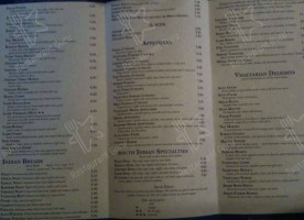 Kashmir Indian Cuisine menu