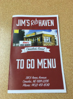 Jim's Rib Haven food