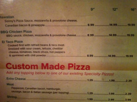 Sonny's Pizza menu