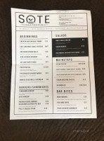 Sote Gastropub menu