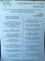 Farmhouse Cafe menu