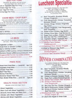 Wontons menu