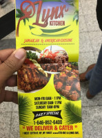 Lynx Caribbean Kitchen menu
