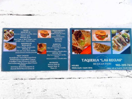 Las Regis And Grill menu