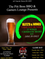 The Pitt Boss Bbq And Gamers Lounge food