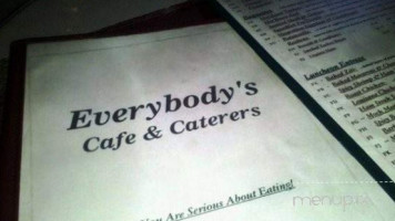 Everybody's Cafe menu