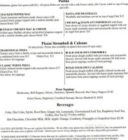 Cherry Creek Hideaway menu