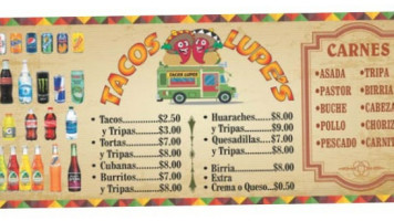 Tacos Lupes food