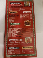 Taqueria La Poblanita menu